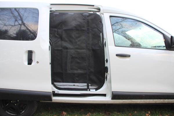 VanQuito Moskitonetz Partner, Berlingo III, Doblo, Rifter, Proace City, Verso Schiebetür Beifahrerseite - fine-mesh